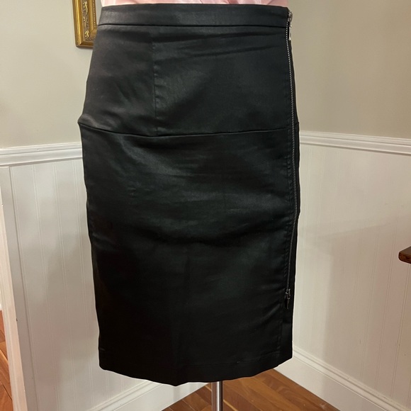 FC Jeans Gazelle Front zip pencil black size 8 skirt - Picture 1 of 10